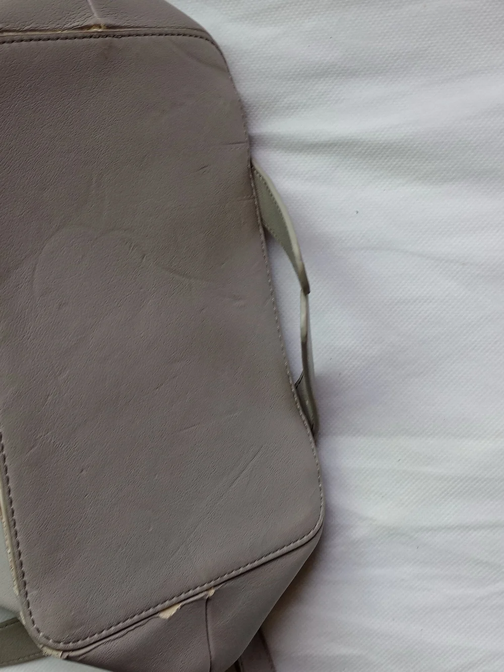 Forever 21 Light Gray Drawstring Backpack